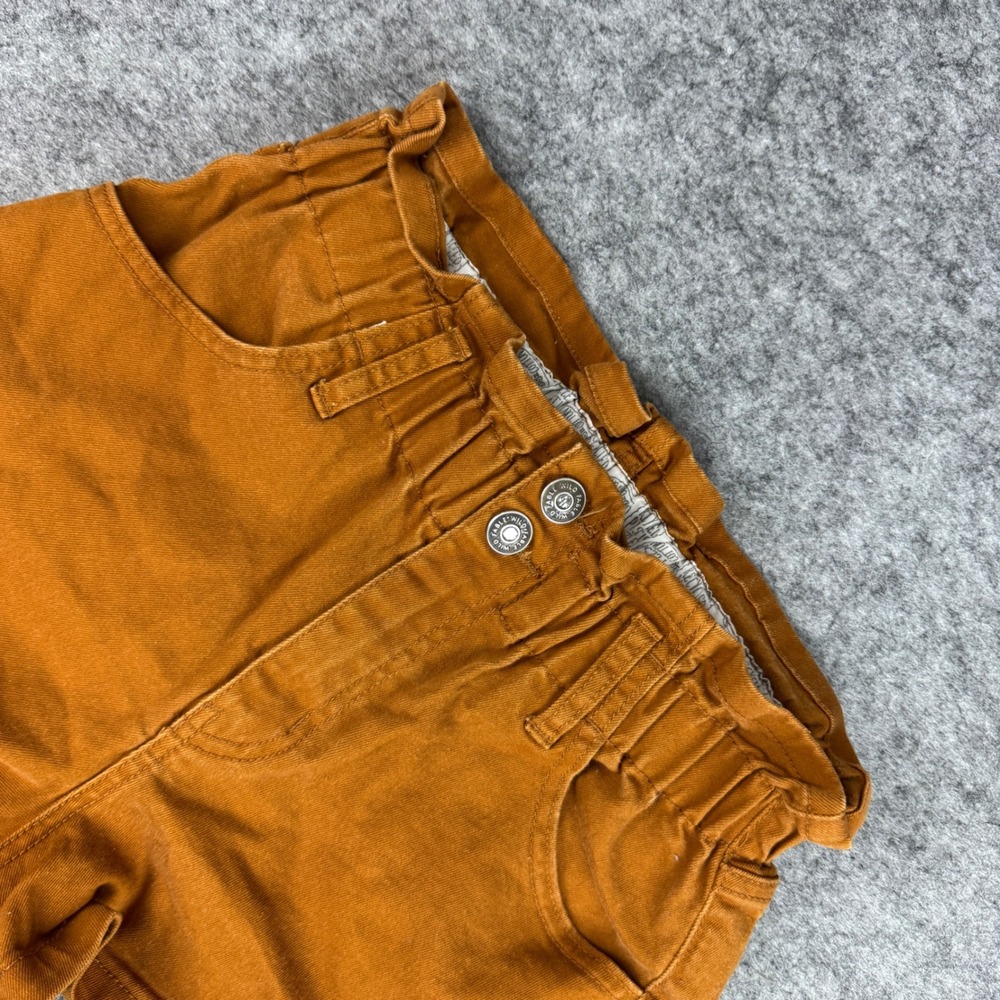 Wild Fable Burnt Orange Paperbag Waist High Rise Denim Shorts Small